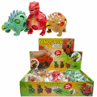 Squishy Mesh Dinosaur Ball - Display (12 pcs)