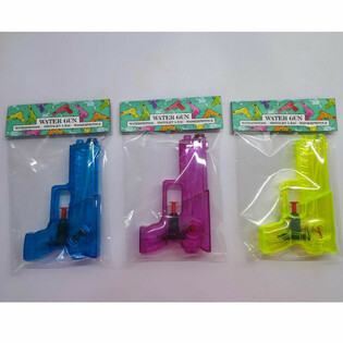 Water Pistol 15 cm - Mixed Colors (Pack of 12)