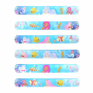 Mermaid Slap Bracelets - Bulk Pack 120 pcs