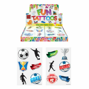 FUN TATTOOS - MODEL: FOOTBALL IN DISPLAY (96 pcs)
