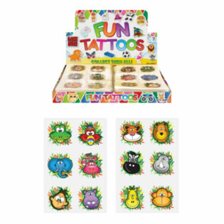 Jungle Fun Tattoos - Display (96 Pcs)