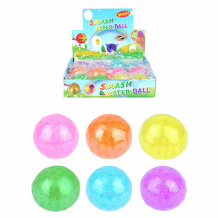 SQUEEZE GLITTER BALL IN DISPLAY (12 pcs)
