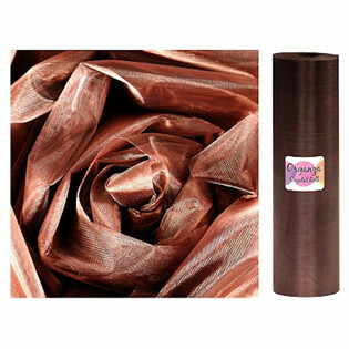 Organza Roll - 28 cm x 25 Meters - Chocolate Brown (1 pc.)