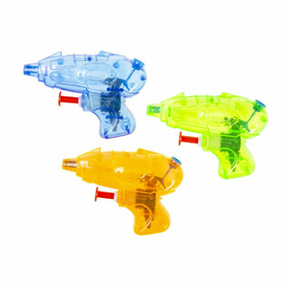 MINI WATER PISTOLS 9 Cm Long - MIXED COLORS (48 pcs)