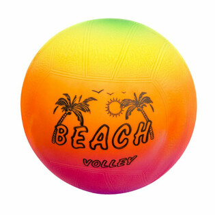 BEACH VOLLEYBALL, 23 CM - RAINBOW COLORS (10 pcs)