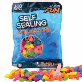 AQUA FUN - 100x Self-Sealing Water Balloons (6-pack)