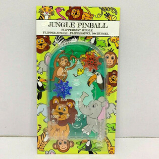 Pinball Game Jungle Animals on Card (12 pcs)