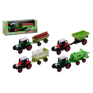 FARM MASTER - DIE CAST TRACTOR PLAYSET - MIXED SPECIES (12pcs.)