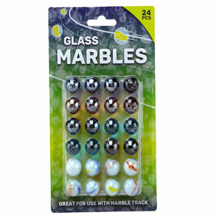 Marbles on Card - 24 Pieces (16mm)