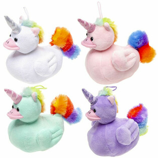 PLUSH UNIDUCKZ - UNICORN DUCK - MIXED COLORS - 12x24x17 CM (8 pcs)