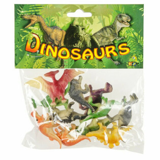 12-Piece Dinosaur Toy Figures Pack (6 pcs)