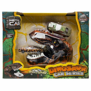 DINOSAUR CAR LAUNCHER TOY - LUXURY GIFT BOX (2 PCS)