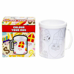 Sinterklaas Color Your Own Drinking Mug (2 pcs)