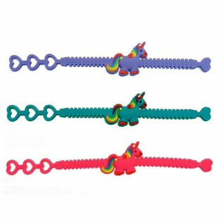Unicorn Silicone Bracelets for Kids (12 pcs) - Assorted Colors