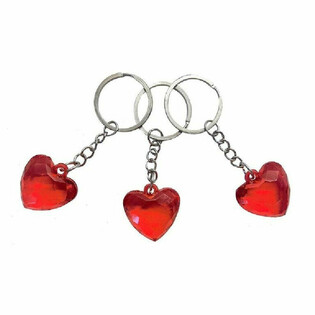 Heart Keychains Set (48 Pieces)