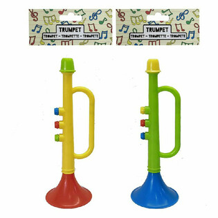 Toy Trumpet - 15 cm High - Mixed Colors (12 pcs)