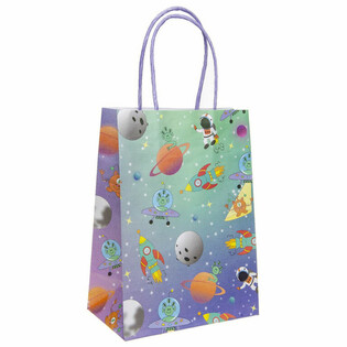 Space Paper Gift Bags - 12 Pcs