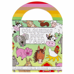 Farm Coloring Books with Stickers (48 Pcs)