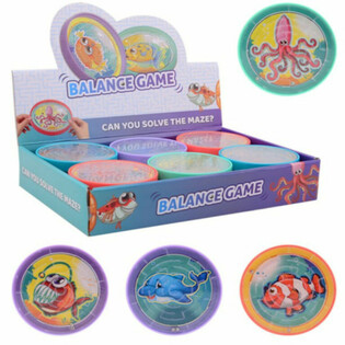 Large Round Sea Animal Maze Ball Game (24 pcs)