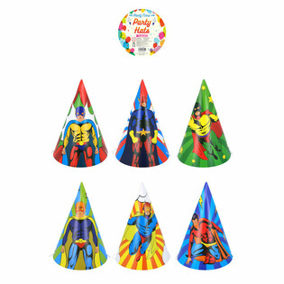 SUPERHERO MIX PARTY HATS (120 pcs)