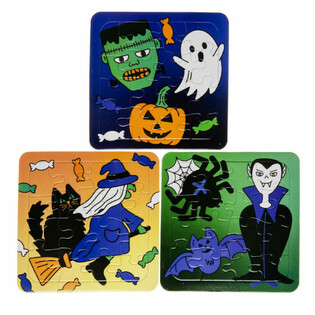 Mixed Halloween Puzzles - 14 x 14 cm (50 pcs)