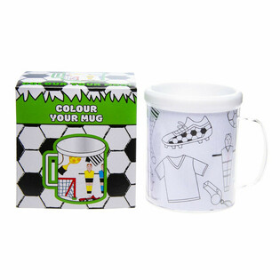 Footballers Colour-Your-Own Drinking Cup (2 Pcs.)