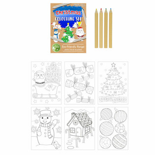 ECO FRIENDLY Christmas Drawing Set - Unicorn (25 pcs)