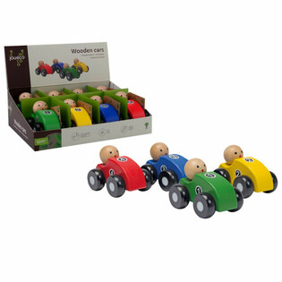 JOUECO Wooden Cars - Display of 8