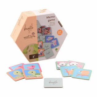 JOUECO - THE WILDIES FAMILY MEMORY GAME - Suitable for children from: 24 Months (1st.)