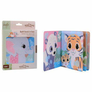JOUECO - THE WILDIES FAMILY BATH BOOK IN GIFT BOX - Suitable for children from: 0 Months (1st.)
