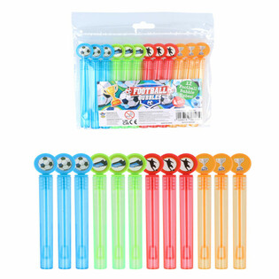 COLORFUL FOOTBALL PLAYER BUBBLE WANDS