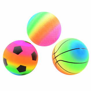 Mixed Design Rainbow Balls &Oslash;23 Cm (24 pcs.)