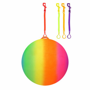 RAINBOW BALL WITH CORD / BUNGE BALL &Oslash;23 Cm (24 pcs.)