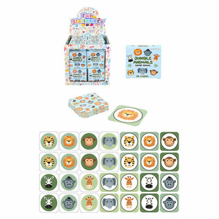 SMALL MEMORY GAMES - MODEL: JUNGLE ANIMALS - IN DISPLAY (64 pcs.)