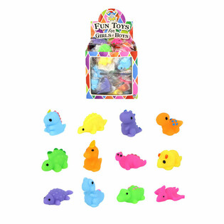 SQUISHY DINOSAUR GRAB BAG TOYS - DISPLAY (96 pcs)