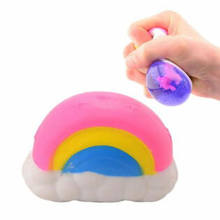 Rainbow Unicorn Squeeze Ball in Display (12 pieces)