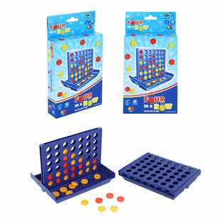 4 in 1 ROW GAME - Dimensions 13x9.5 CM in Gift Box (6 pcs.)