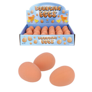 EGG BOUNCING BALLS IN DISPLAY (24 pcs.)