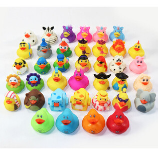 MIX DESIGN BATH DUCKS - Dim 5x5.5x6 Cm (38 pcs)