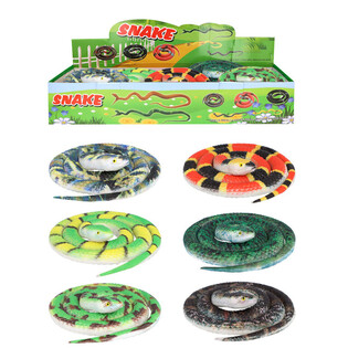 SNAKES - 60 CM LONG MIX TYPES IN DISPLAY (36pcs.)