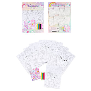 LARGE COLOR SET - MODEL: UNICORN - Dimensions 22x30x1 CM (12 pcs.)