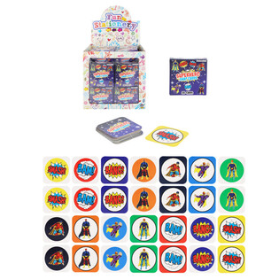 SMALL MEMORY GAMES - MODEL: SUPER HERO - IN DISPLAY (64pcs.)
