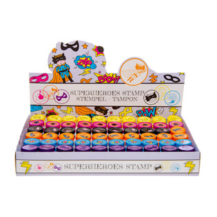 STAMPS SUPERHERO IN DISPLAY (60 pcs.)