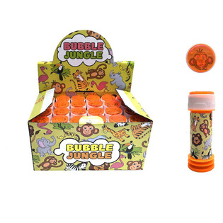 JUNGLE ANIMALS SOAP BUBBLES, 25ML IN DISPLAY (24 pcs)