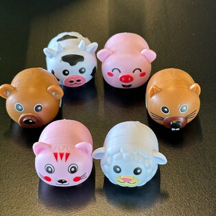 PULL BACK FARM ANIMALS - IN DISPLAY (36pcs.)