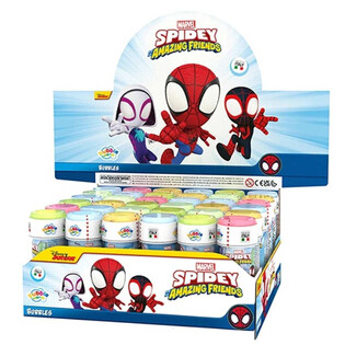 SPIDEY SPIDERMAN AMAZING FRIENDS BUBBLE BLOW - 60ML - IN DISPLAY (36 pcs.)