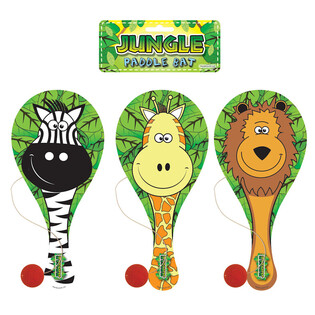 Jungle Animals Paddle Bat Ball Game (12 pcs.)
