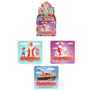 PUZZLE - SINTERKLAAS - 13 x 12 CM. IN DISPLAY (108 pcs.)