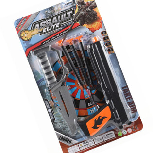 Assault Elite Toy Gun with Suction Darts & Knife