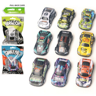 Metal Pull-Back Race Cars in Gift Bag (24 pieces)
